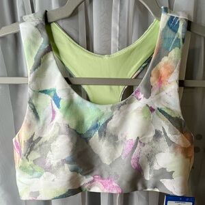 DSG Multicolor Girls Floral Sports Bra in Sz(L-14)